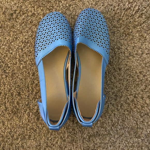 Shoes - NWOT Blue Slip On Shoes